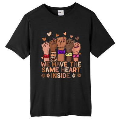 The Same Heart Inside African Hand Black History Month BLM Tall Fusion ChromaSoft Performance T-Shirt