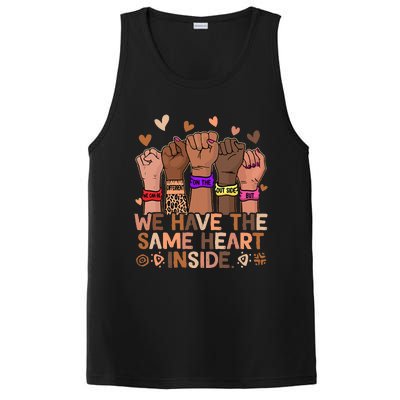 The Same Heart Inside African Hand Black History Month BLM PosiCharge Competitor Tank