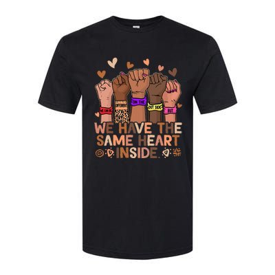 The Same Heart Inside African Hand Black History Month BLM Softstyle CVC T-Shirt