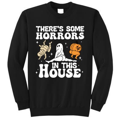 Theres Some Horrors In This House Ghost Pumpkin Halloween Sweatshirt