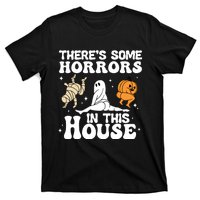 Theres Some Horrors In This House Ghost Pumpkin Halloween T-Shirt