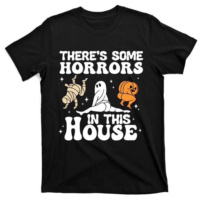 Theres Some Horrors In This House Ghost Pumpkin Halloween T-Shirt