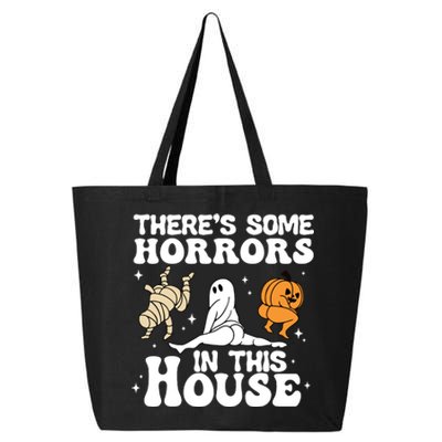 Theres Some Horrors In This House Ghost Pumpkin Halloween 25L Jumbo Tote