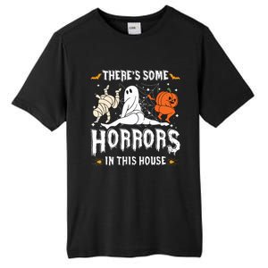 Theres Some Horrors In This House Ghost Pumpkin Halloween Tall Fusion ChromaSoft Performance T-Shirt