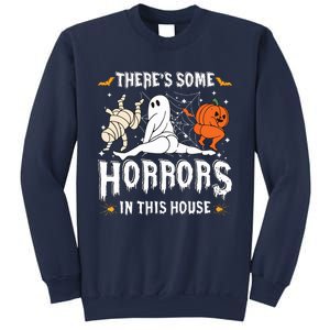 Theres Some Horrors In This House Ghost Pumpkin Halloween Sweatshirt