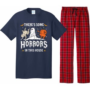 Theres Some Horrors In This House Ghost Pumpkin Halloween Pajama Set