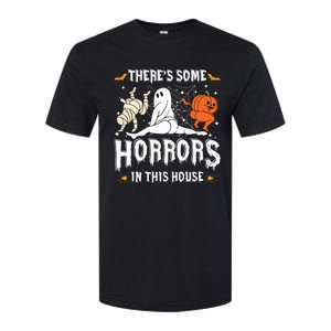 Theres Some Horrors In This House Ghost Pumpkin Halloween Softstyle CVC T-Shirt