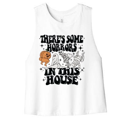 Theres Some Horrors In This House Women's Racerback Cropped Tank