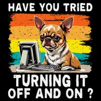 Tech Support Humor I Dog Tech Engineer I Computer It Guy Tank Top