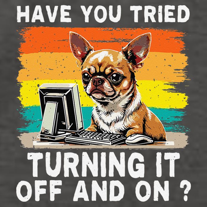 Tech Support Humor I Dog Tech Engineer I Computer It Guy Vector Backpack