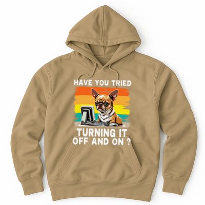 Tech Support Humor I Dog Tech Engineer I Computer It Guy Hoodie