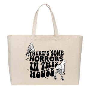 Theres Some Horrors In This House Cotton Canvas Jumbo Tote