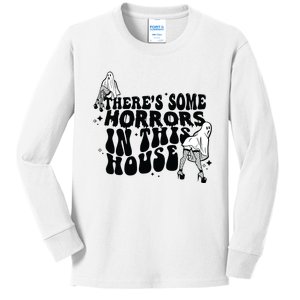 Theres Some Horrors In This House Kids Long Sleeve Shirt