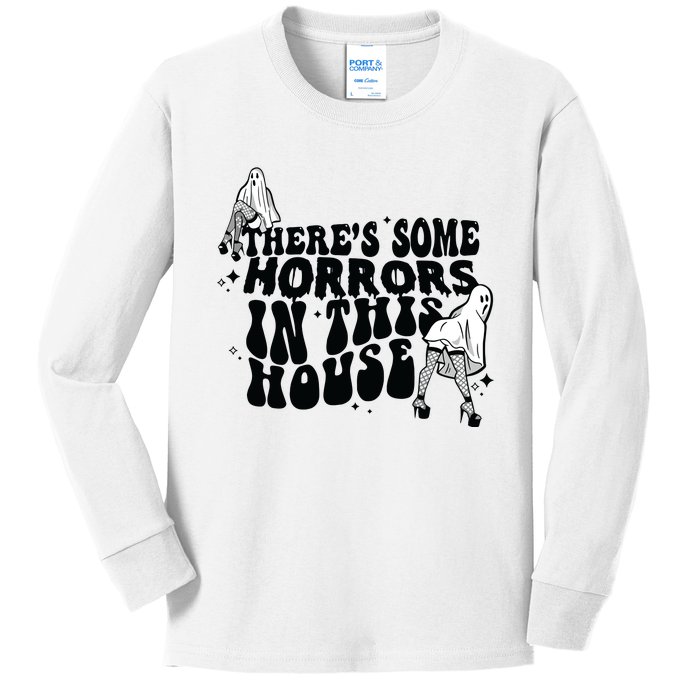 Theres Some Horrors In This House Kids Long Sleeve Shirt