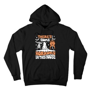 Theres Some Horrors In This House Ghost Pumpkin Halloween Hoodie