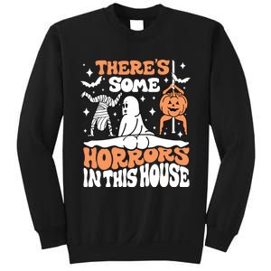 Theres Some Horrors In This House Ghost Pumpkin Halloween Sweatshirt