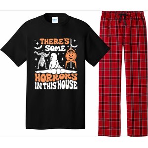 Theres Some Horrors In This House Ghost Pumpkin Halloween Pajama Set