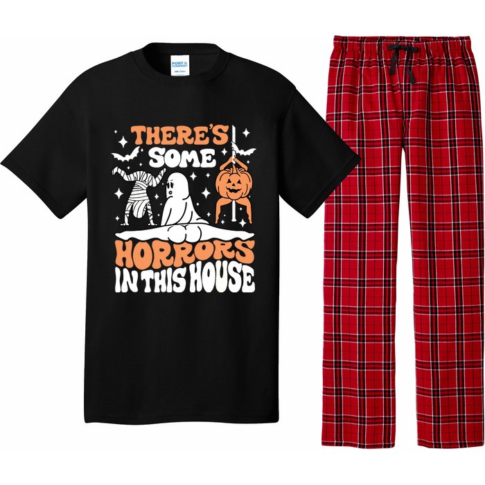 Theres Some Horrors In This House Ghost Pumpkin Halloween Pajama Set