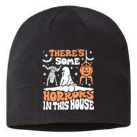 Theres Some Horrors In This House Ghost Pumpkin Halloween Sustainable Beanie