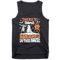 Theres Some Horrors In This House Ghost Pumpkin Halloween Tank Top