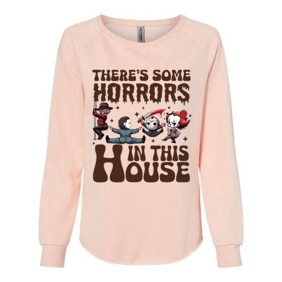 ThereS Some Horrors In This House Funny Horror Characters Womens California Wash Sweatshirt