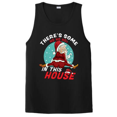 There's Some Ho Ho Hos In this House Christmas Santa Claus PosiCharge Competitor Tank