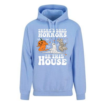 Theres Some Horrors In This House Halloween Spooky Season Unisex Surf Hoodie