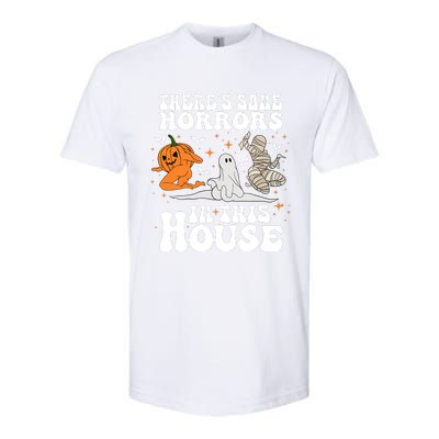 Theres Some Horrors In This House Halloween Spooky Season Softstyle® CVC T-Shirt