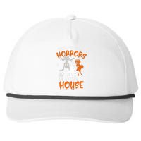 Theres Some Horrors In This House Ghost Pumpkin Halloween Snapback Five-Panel Rope Hat