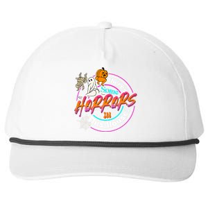 Theres Some Horrors In This House Funny Humor Halloween Snapback Five-Panel Rope Hat