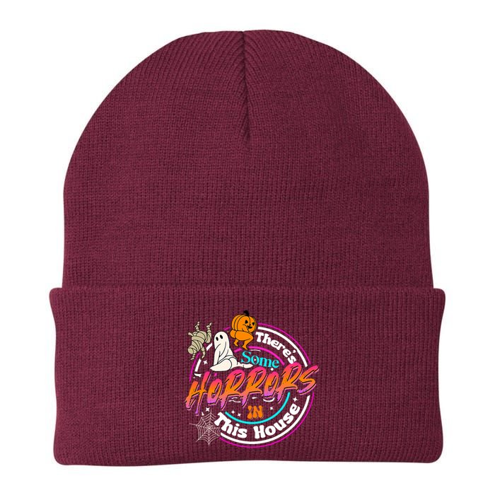 Theres Some Horrors In This House Funny Humor Halloween Knit Cap Winter Beanie