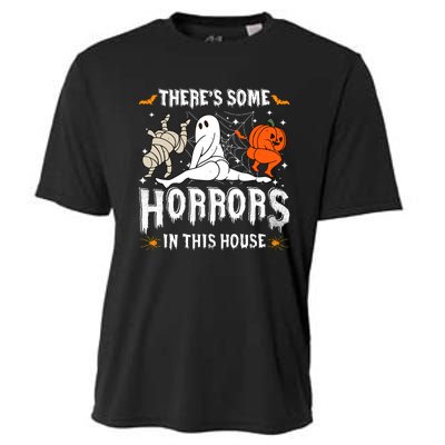 Theres Some Horrors In This House Halloween Spooky Season Cooling Performance Crew T-Shirt