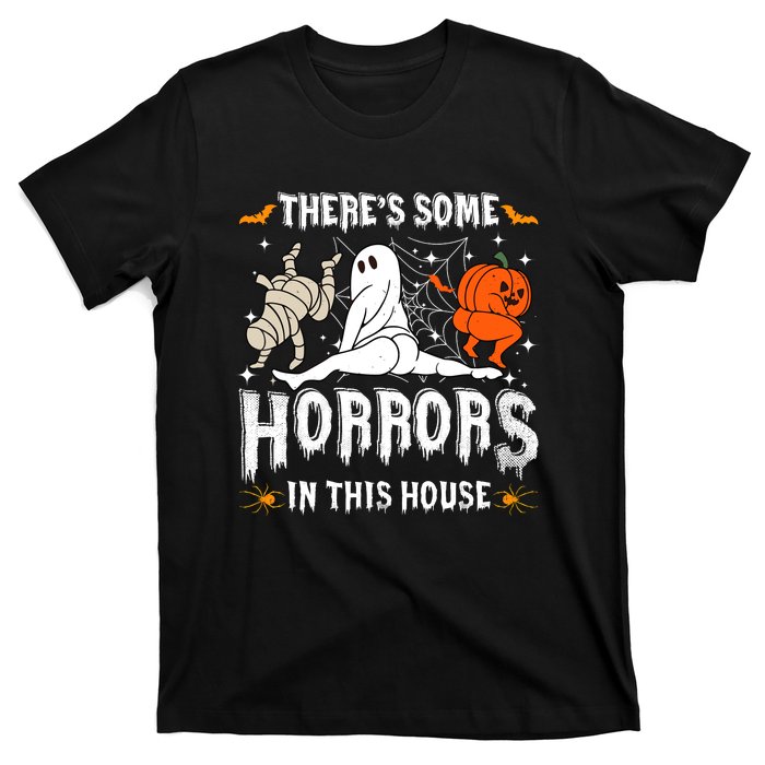 Theres Some Horrors In This House Halloween Spooky Season T-Shirt