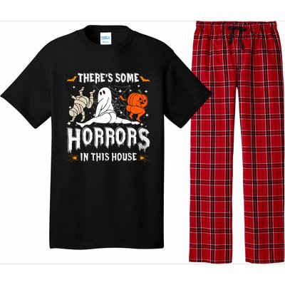 Theres Some Horrors In This House Halloween Spooky Season Pajama Set