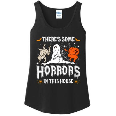 Theres Some Horrors In This House Halloween Spooky Season Ladies Essential Tank