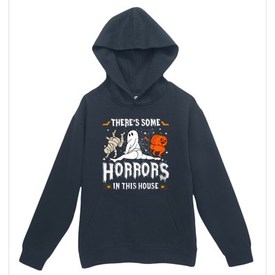 Theres Some Horrors In This House Halloween Spooky Season Urban Pullover Hoodie