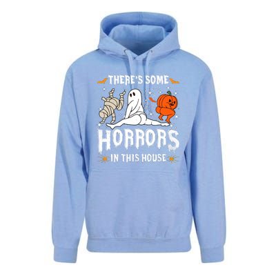 Theres Some Horrors In This House Halloween Spooky Season Unisex Surf Hoodie