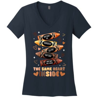 The Same Heart Inside Women's V-Neck T-Shirt