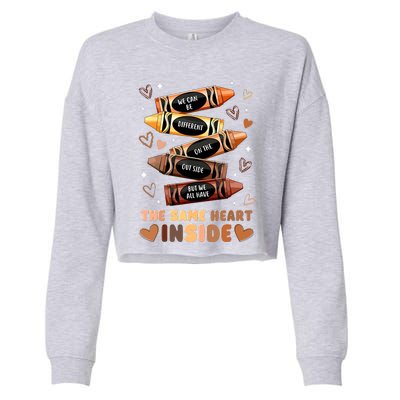 The Same Heart Inside Cropped Pullover Crew