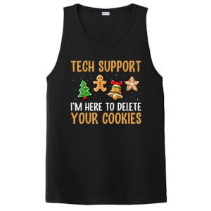 Tech Support Here To Delete Cookies Christmas Xmas PosiCharge Competitor Tank