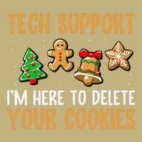 Tech Support Here To Delete Cookies Christmas Xmas Cooling Performance Crew T-Shirt
