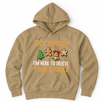 Tech Support Here To Delete Cookies Christmas Xmas Hoodie