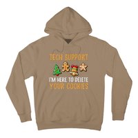 Tech Support Here To Delete Cookies Christmas Xmas Hoodie