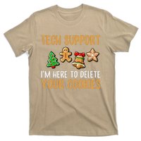 Tech Support Here To Delete Cookies Christmas Xmas T-Shirt