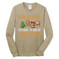 Tech Support Here To Delete Cookies Christmas Xmas Tall Long Sleeve T-Shirt