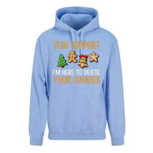 Tech Support Here To Delete Cookies Christmas Xmas Unisex Surf Hoodie