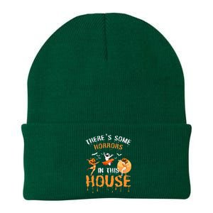 Theres Some Horrors In This House Ghost Pumpkin Halloween Knit Cap Winter Beanie