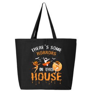 Theres Some Horrors In This House Ghost Pumpkin Halloween 25L Jumbo Tote