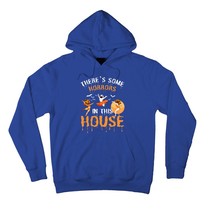 Theres Some Horrors In This House Ghost Pumpkin Halloween Hoodie