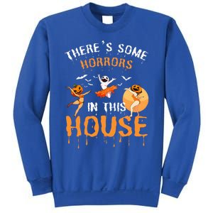 Theres Some Horrors In This House Ghost Pumpkin Halloween Sweatshirt